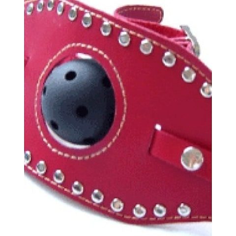 Kinky Leather Ball Gag by Hell's Couture
