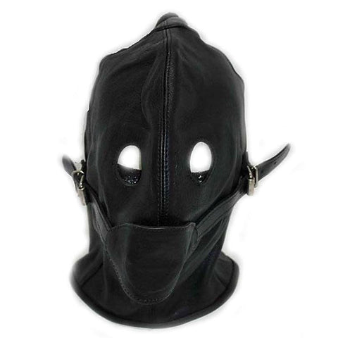 Cafe Bondage Hood with Gag by Hell's Couture