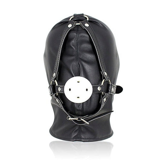 Full Head Hood With Mouth Gag by BDStyle