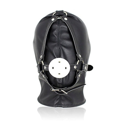 Full Head Hood With Mouth Gag by BDStyle