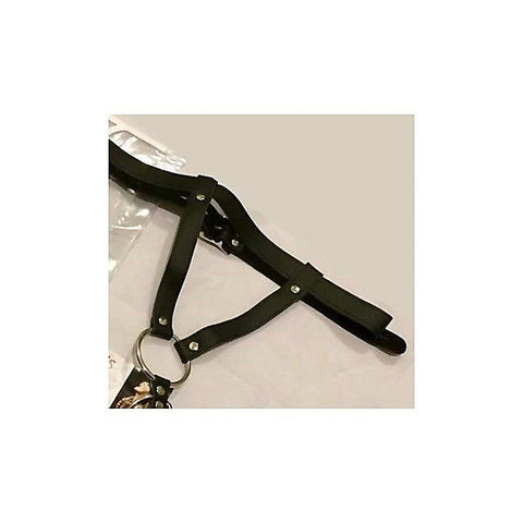 Leather Harness With Gates of Hell Rings by Hell's Couture