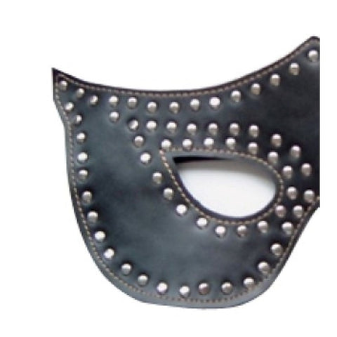 Turn Me On Feline Mask Studded by Hell's Couture