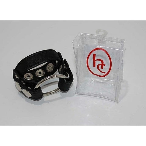 Sinners Leather Cock Ring With O-Ring by Hell's Couture
