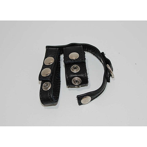 Leather Cock Ring and Ball Harness by Hell's Couture