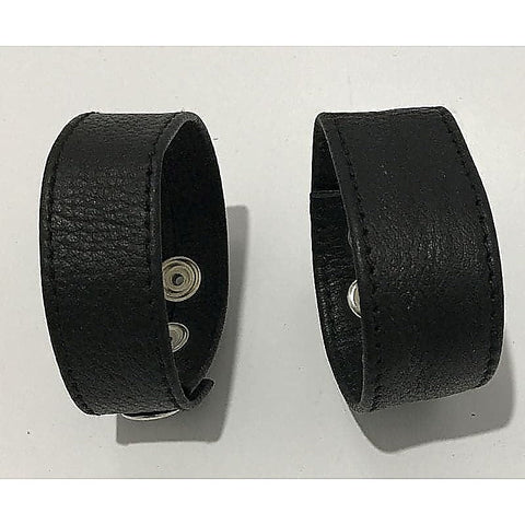 Three-Snap Buckle Leather Cock Ring by Hell's Couture
