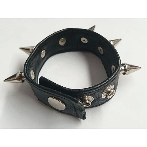 Spiked Leather Cockring by Hell's Couture