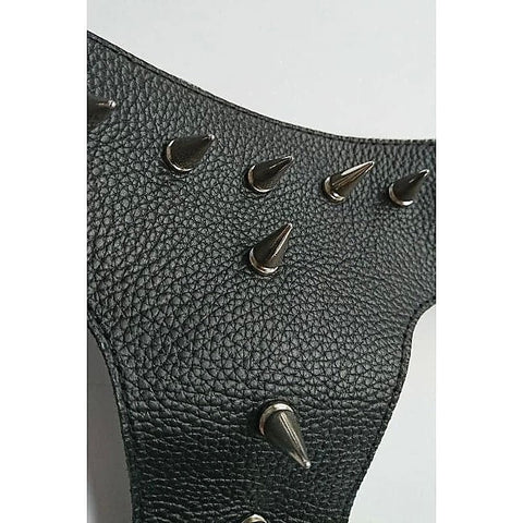 Devils Spiked Leather Collar by Hell's Couture