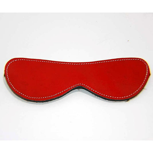 Fur Lined Leather Blindfold Red by Hell's Couture