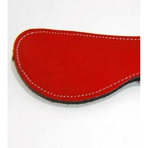 Fur Lined Leather Blindfold Red by Hell's Couture