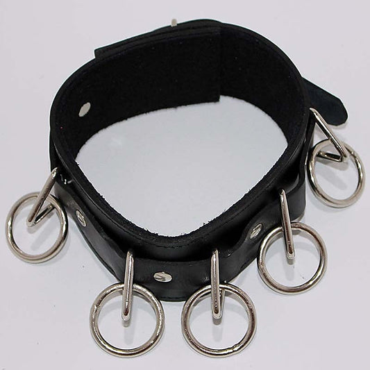 BDSM Leather Collar by Hell's Couture