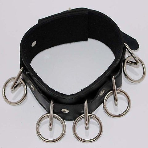 BDSM Leather Collar by Hell's Couture