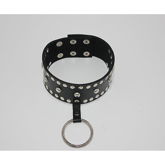 Mistress Leather Collar Studded by Hell's Couture