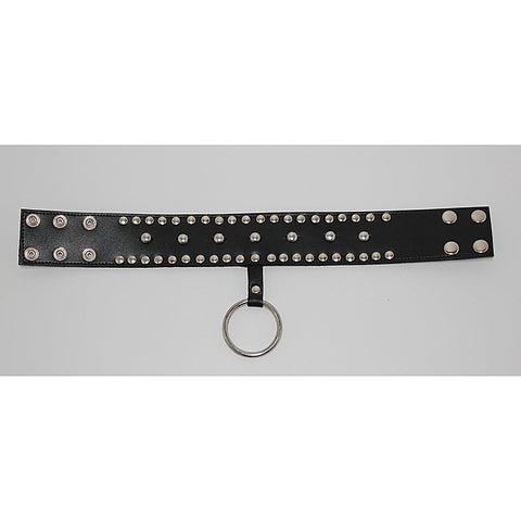 Mistress Leather Collar Studded by Hell's Couture