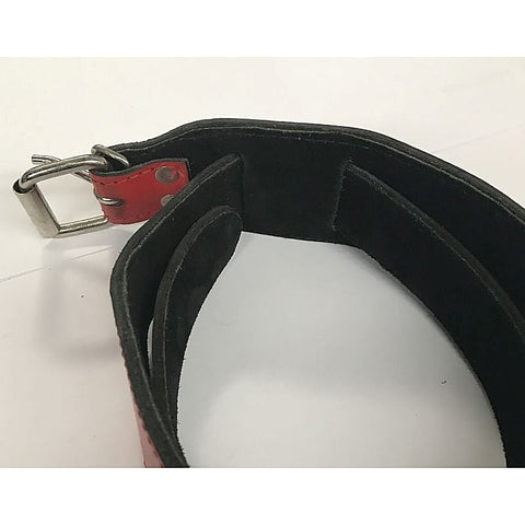Passion-Igniting Adjustable Red Leather Collar