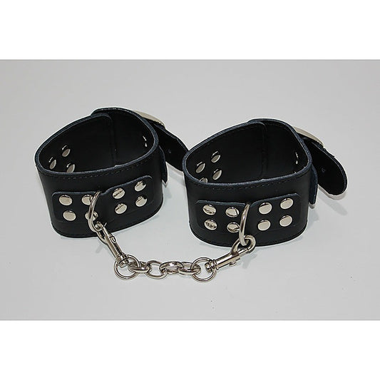 Wrist Restraints with Adjustable Buckle by Hell's Couture