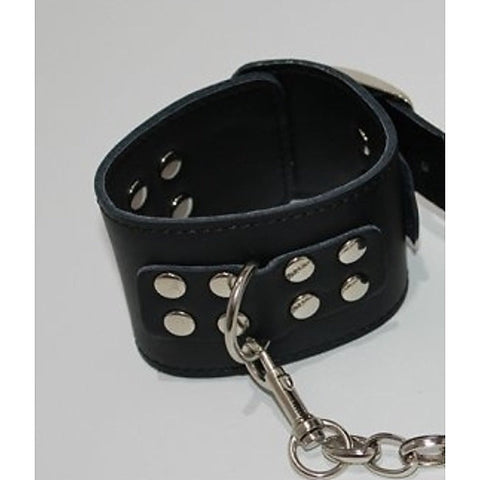Wrist Restraints with Adjustable Buckle by Hell's Couture