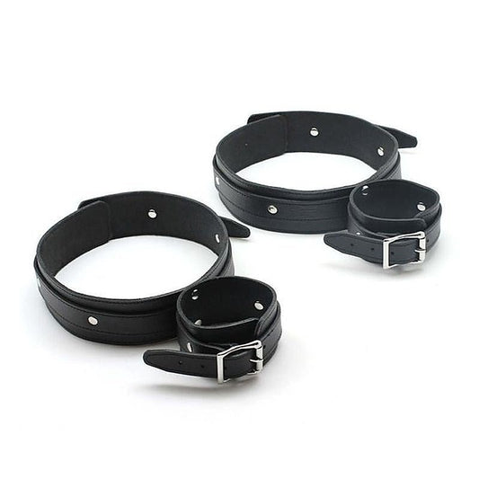 ViolentDelights Thigh and Wrist Restraints by Hell's Couture