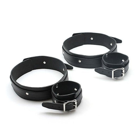 ViolentDelights Thigh and Wrist Restraints by Hell's Couture