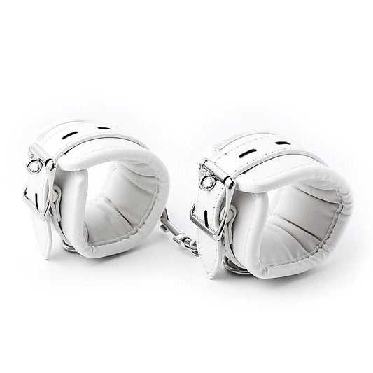 BANNED Soft Leather Elastic Sponge Cuffs by BDStyle