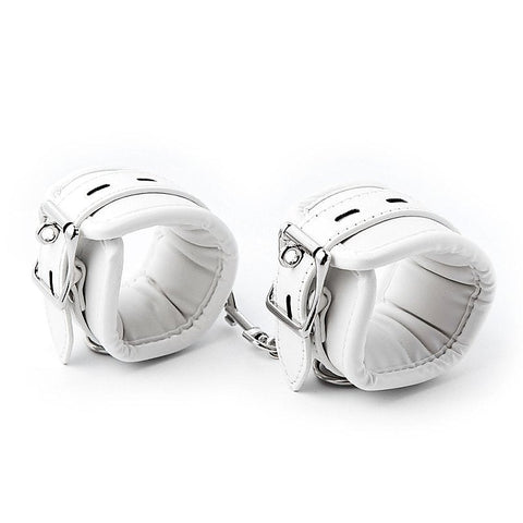 BANNED Soft Leather Elastic Sponge Cuffs by BDStyle