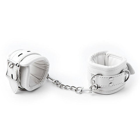 BANNED Soft Leather Elastic Sponge Cuffs by BDStyle