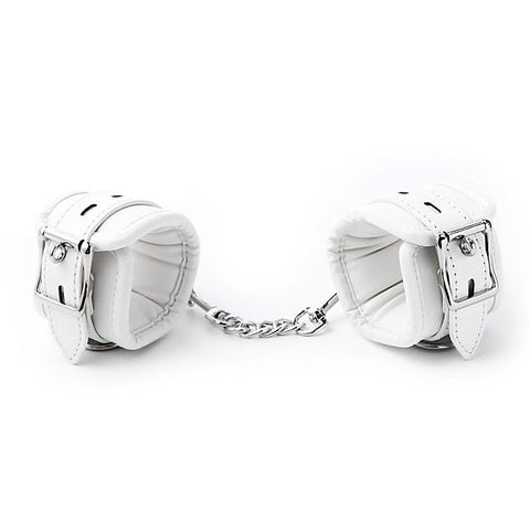 BANNED Soft Leather Elastic Sponge Cuffs by BDStyle