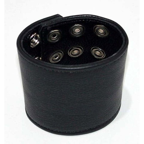 Restrained & Elegant Leather Wrist Band by Hell's Couture