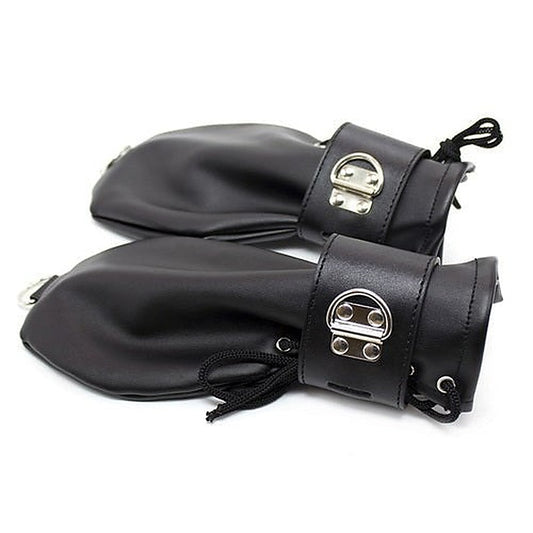 Spartacus Faux Leather BDSM Mittens by Hell's Couture