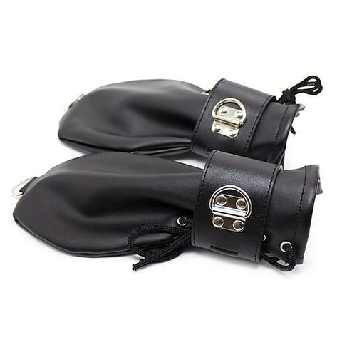 Spartacus Faux Leather BDSM Mittens by Hell's Couture