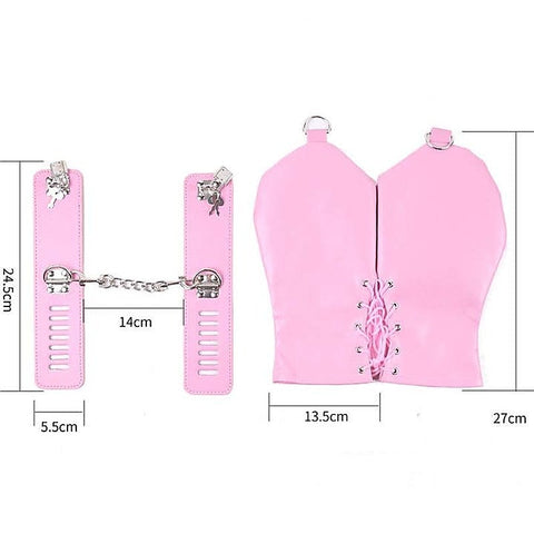 Spartacus Faux Leather BDSM Mittens by Hell's Couture
