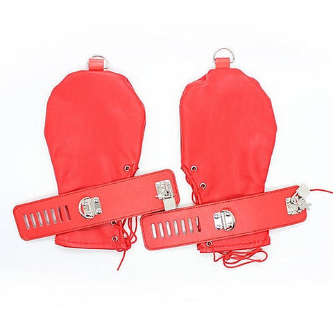 Spartacus Faux Leather BDSM Mittens by Hell's Couture