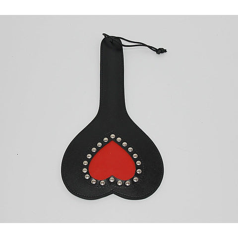 Fetish Wealth Slapper Leather Heart by Hell's Couture