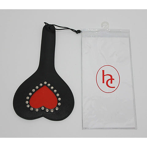 Fetish Wealth Slapper Leather Heart by Hell's Couture