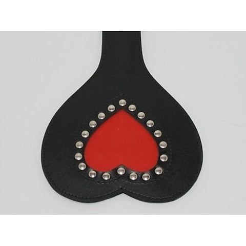 Fetish Wealth Slapper Leather Heart by Hell's Couture