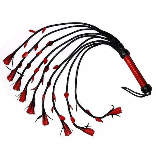 Heatwood Flogger Leather Nine Tail by Hell's Couture