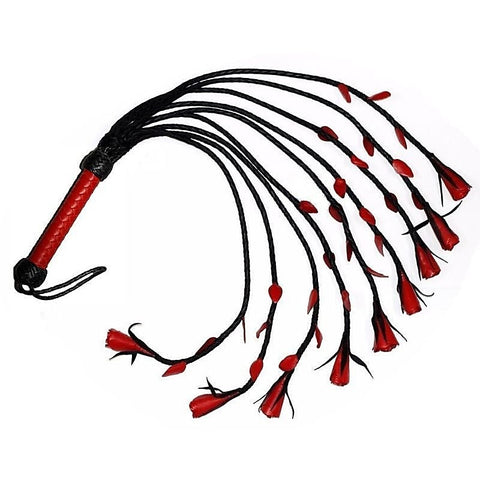 Heatwood Flogger Leather Nine Tail by Hell's Couture