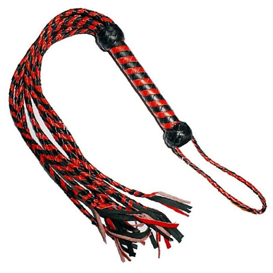 Kinky Leather Flogger With Nine Tails by Hell's Couture