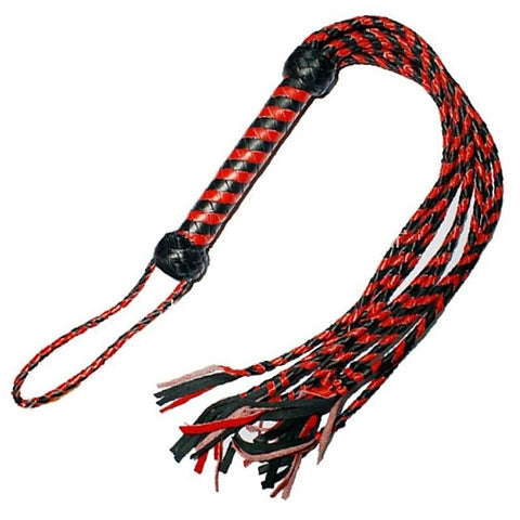 Kinky Leather Flogger With Nine Tails by Hell's Couture
