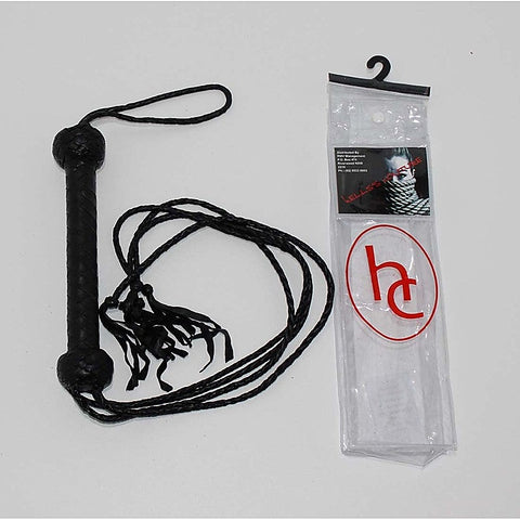 SM Four Tail Leather Flogger by Hell's Couture