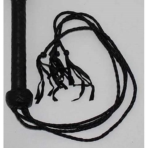 SM Four Tail Leather Flogger by Hell's Couture