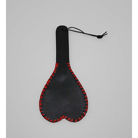 Heart Shaped Leather Paddle by Hell's Couture