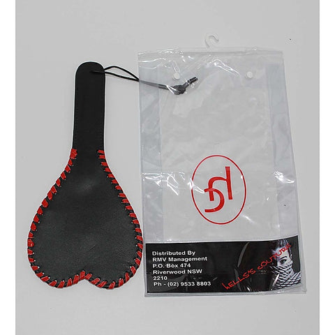 Heart Shaped Leather Paddle by Hell's Couture