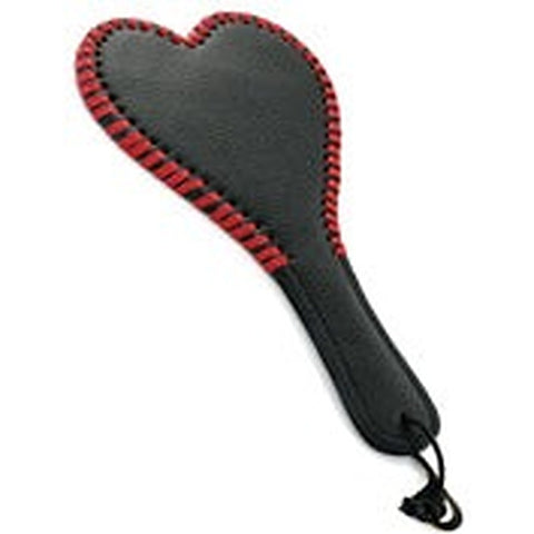 Heart Shaped Leather Paddle by Hell's Couture