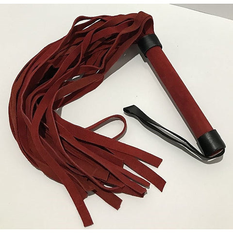 Handcrafted Suede Pleasure Flogger by Hell's Couture