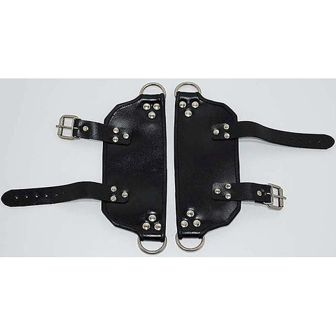 Nailed Hard Foot Leather Suspender by Hell's Couture