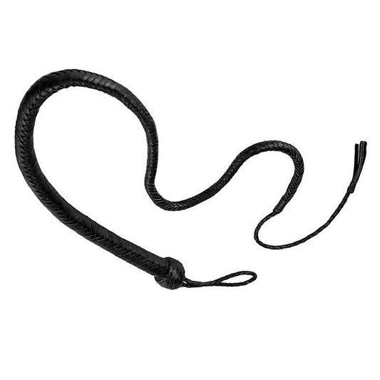 Stockmans Leather Whip 120cm by Hell's Couture