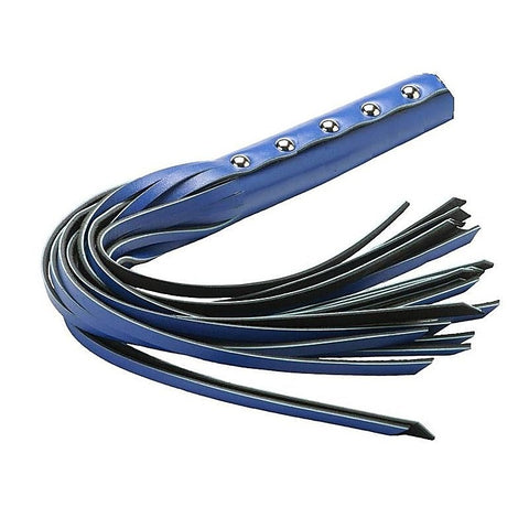 Blue Leather Whip by Hell's Couture