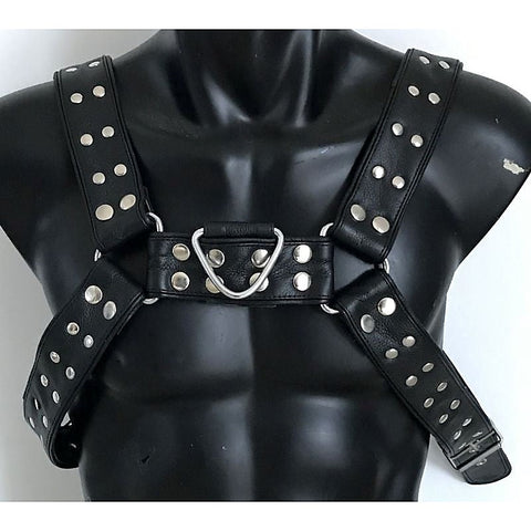 Luxurious Leather BDSM Harness by Hell's Couture