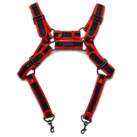 D.M Neoprene Chest Harness with Suspenders by BDStyle