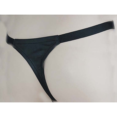 Leather Jockstrap with Front Zipper by Hell's Couture